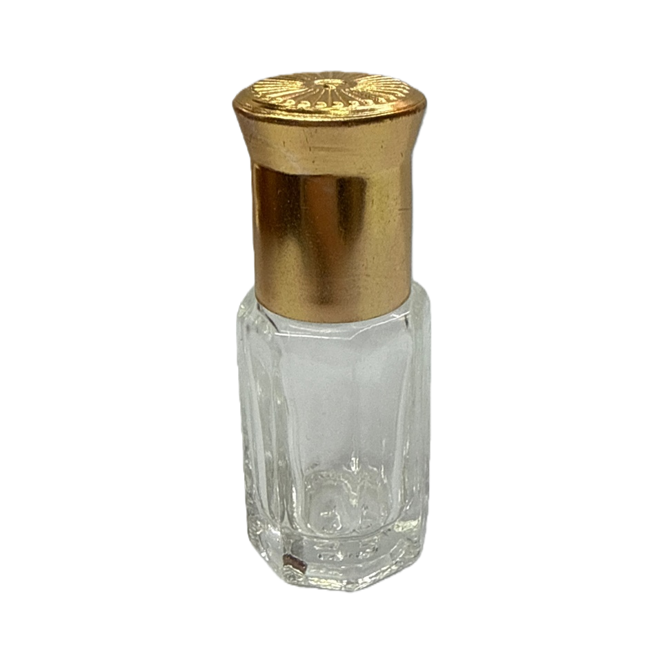زجاجات زجاجية شفاف بغطاء ذهبي بزهور الشمس Item Picture