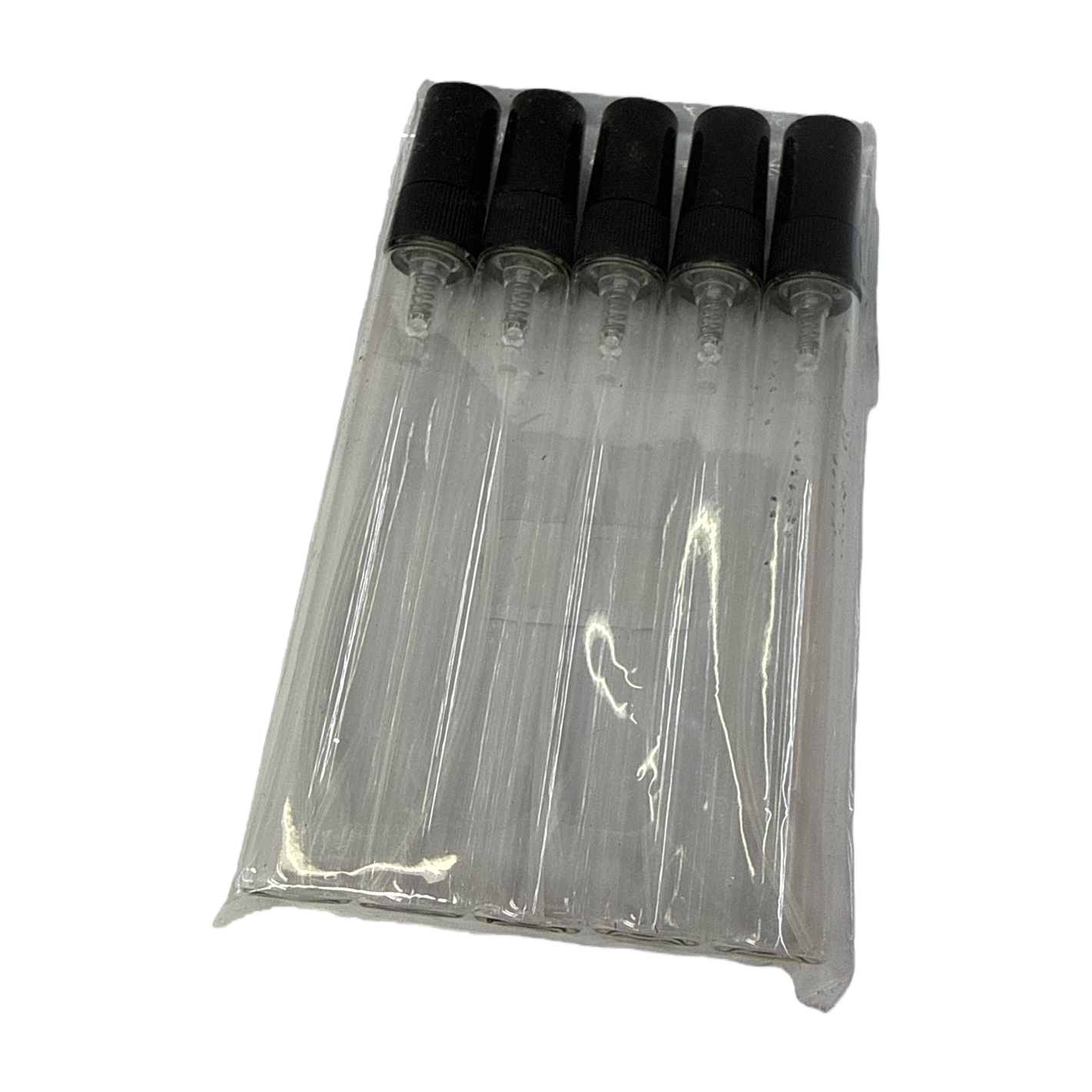10ml transparent glass portioning bottle, black nozzle glass small bottle perfume bottle Item Picture