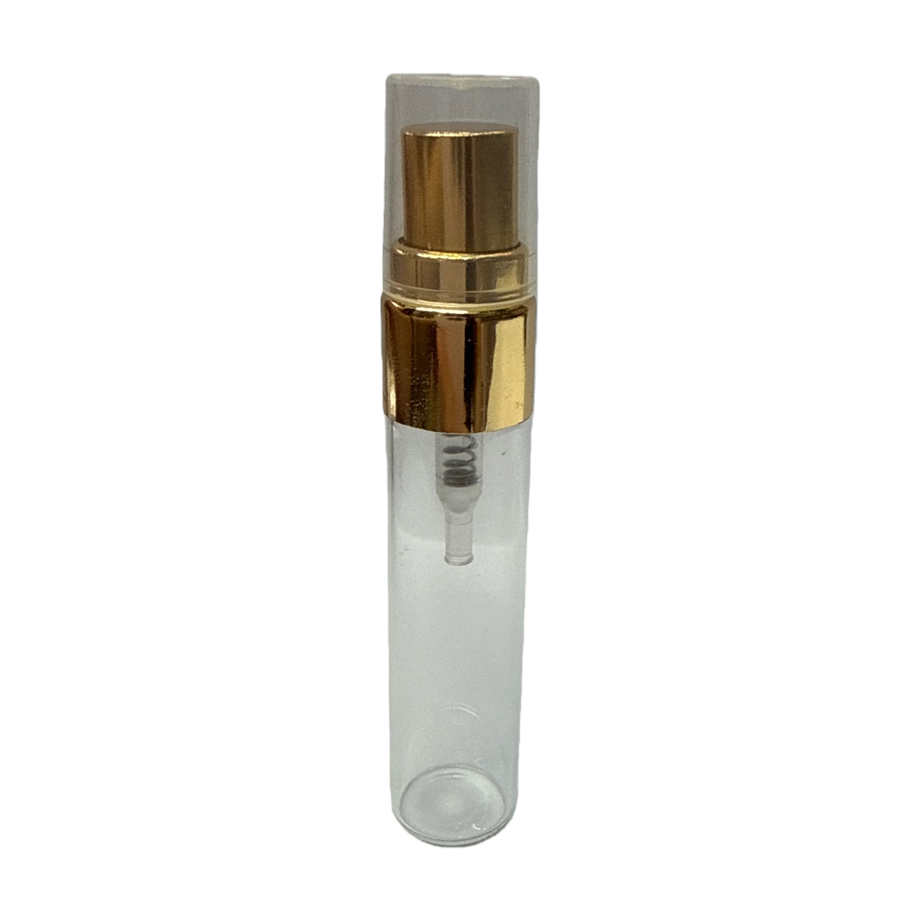 5ml golden transparent semi-covered aluminum nozzle transparent small bottle portable perfume portioning bottle Item Picture