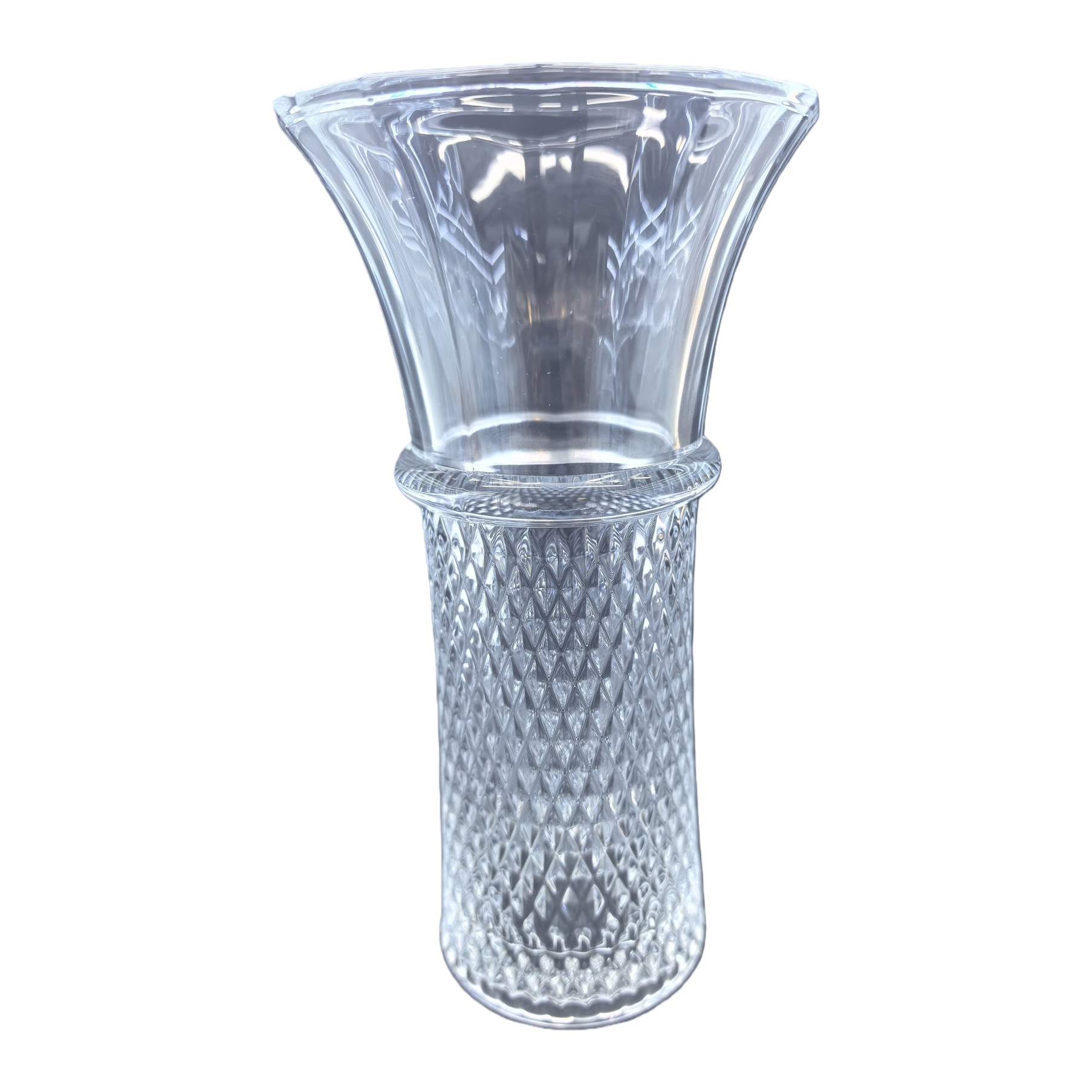 Transparent crystal vase for living room decoration, high-definition and bright home flower arrangement Item Picture