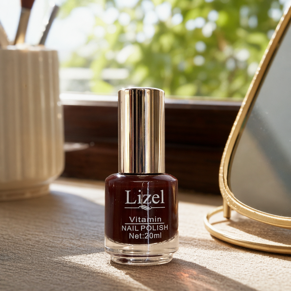 20ml nail polish bottle with golden umbrella cap. The color can be freely matched with nail polish details Picture