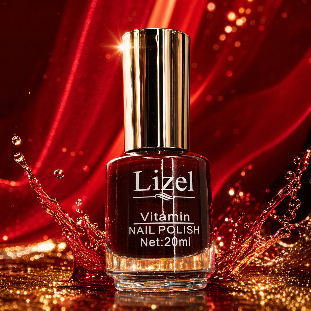 20ml nail polish bottle with golden umbrella cap. The color can be freely matched with nail polish Specification image