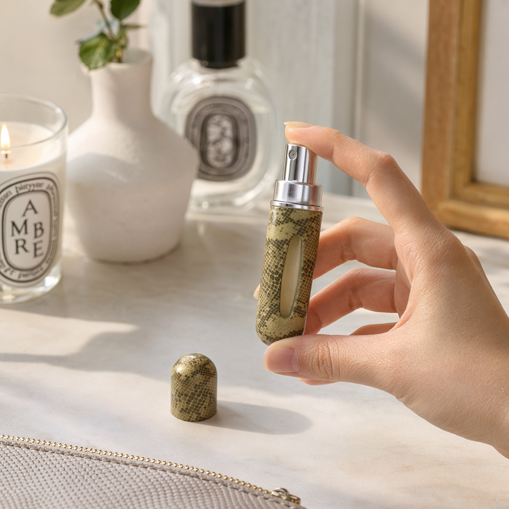 5ml Snake pattern perfume portioning bottle, multi-functional portioning bottle, travel bottle, convenient portioning bottle details Picture