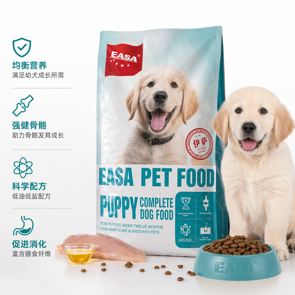 蓝白包装袋狗粮天然无谷成犬专用营养均衡