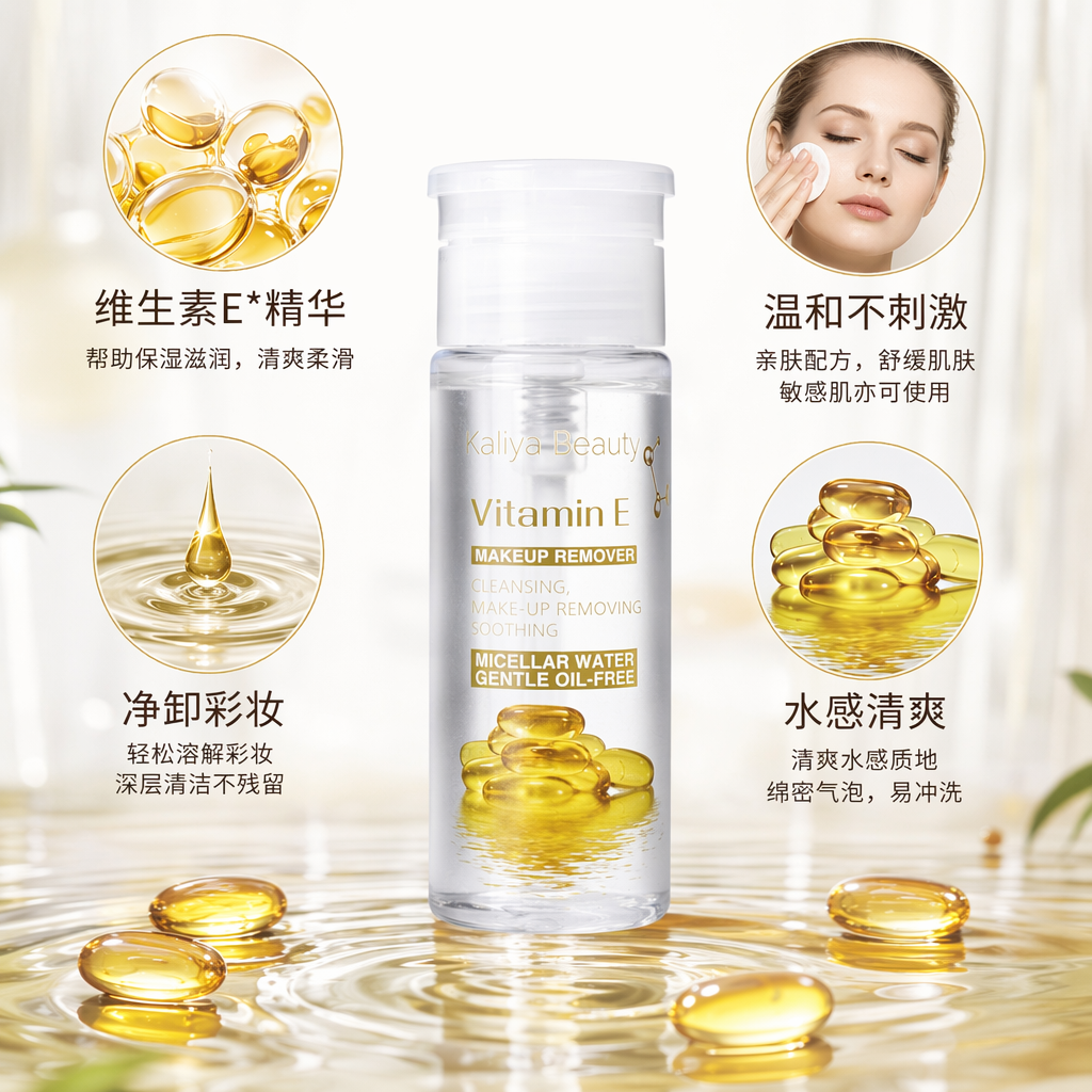 金色包装卸妆水 温和清洁不刺激 保湿舒缓卸妆液