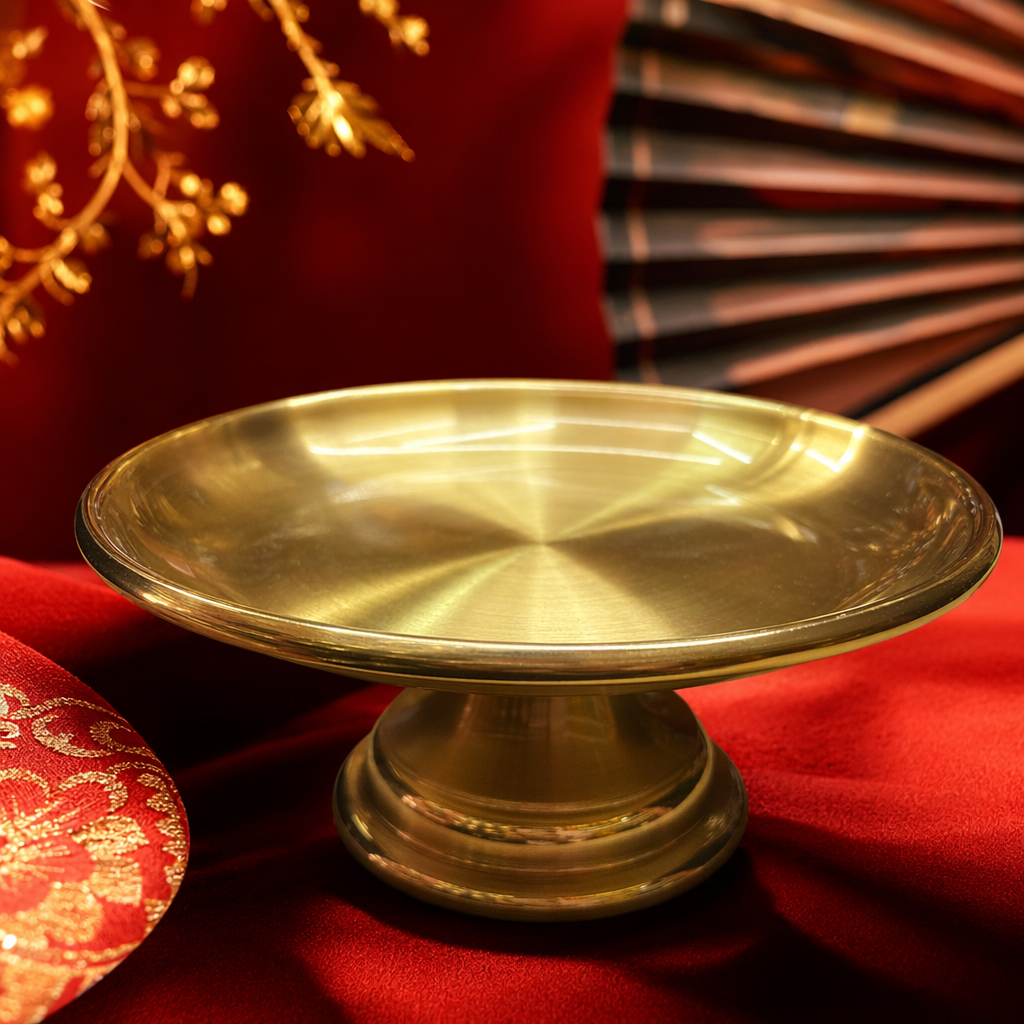 金色托盘细节图