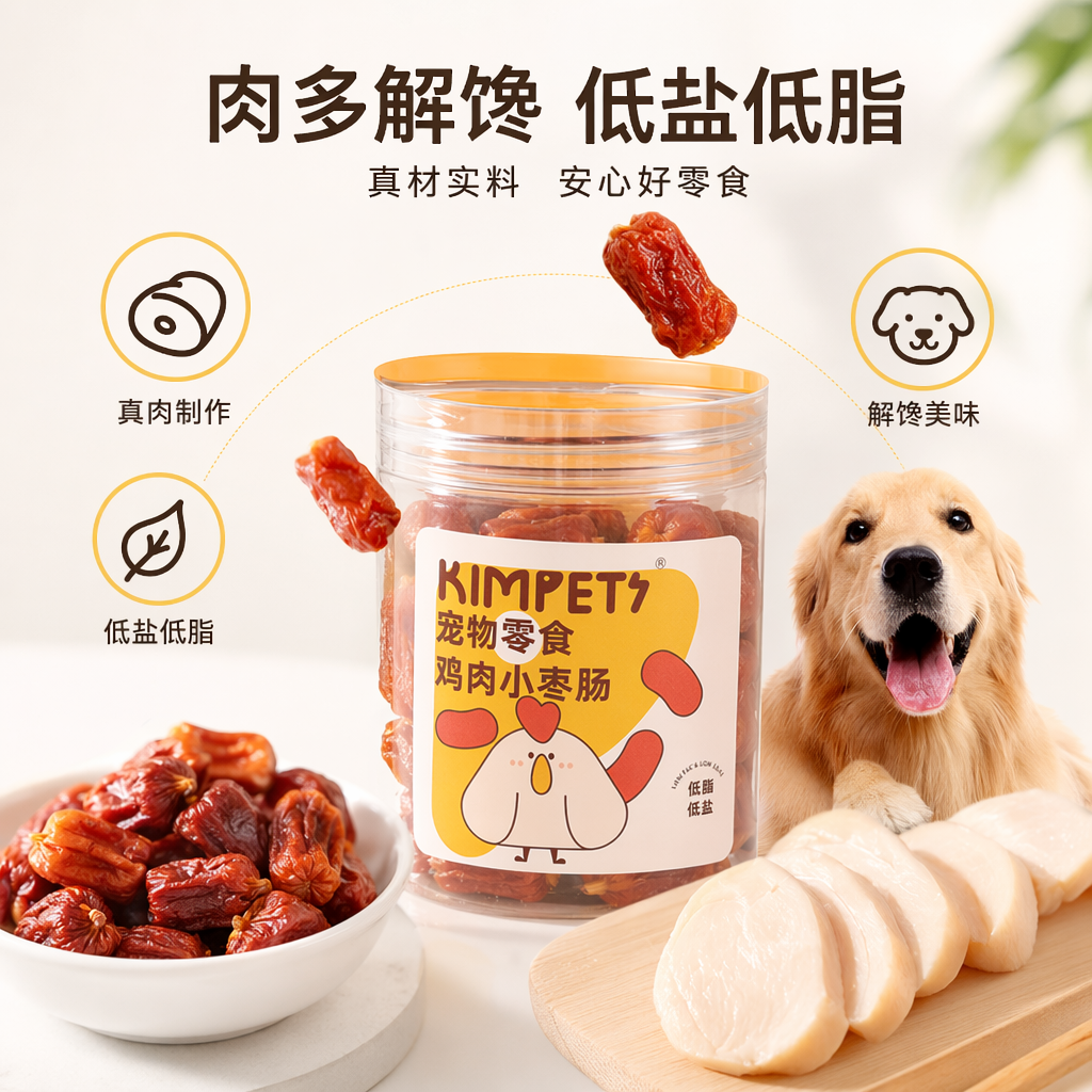 金毛犬专用宠物零食鸡肉干磨牙洁齿营养补充