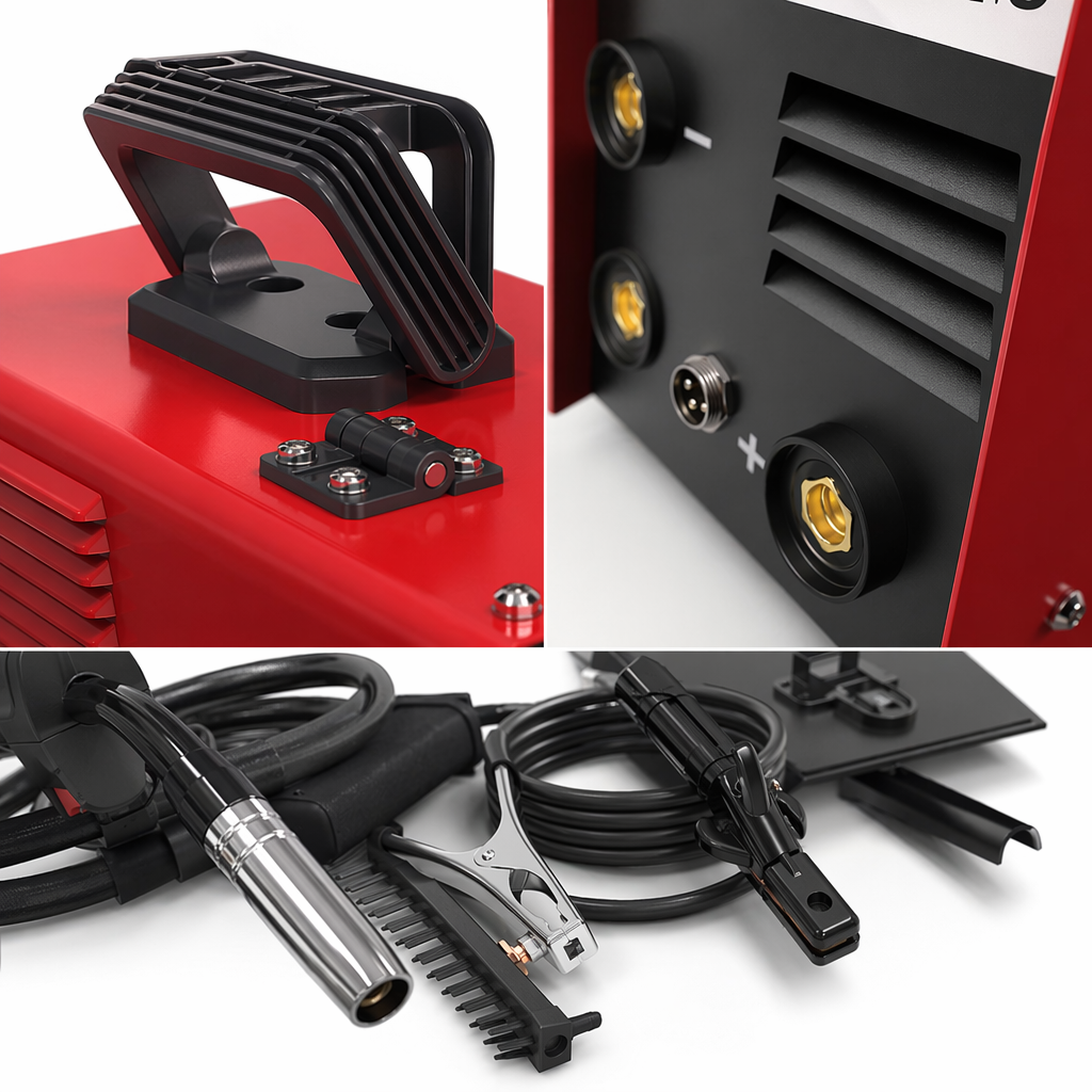 Red electric welding machine, household 220V DC manual welding machine, portable multi-functional welding equipment Application Scenario