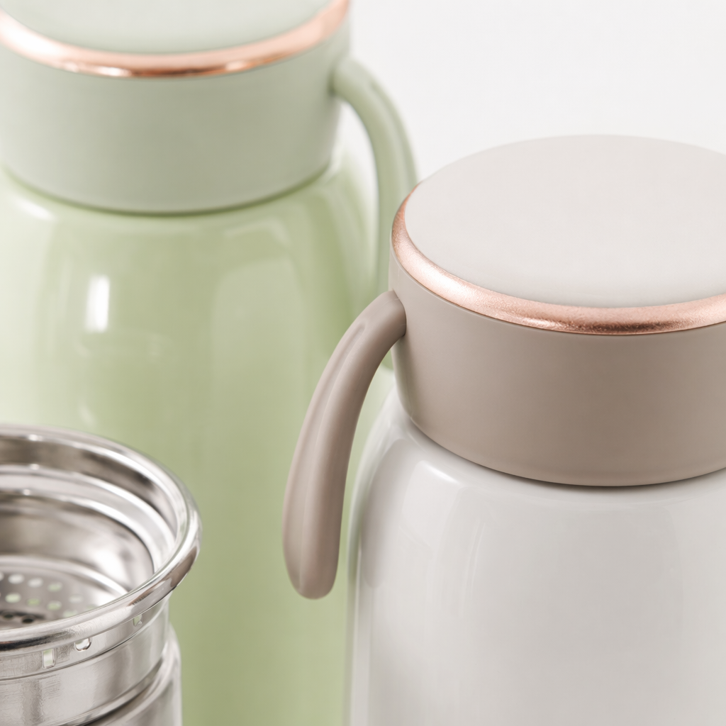 Green and white dual-color insulated cup, 304 stainless steel vacuum insulated portable water cup Application Scenario