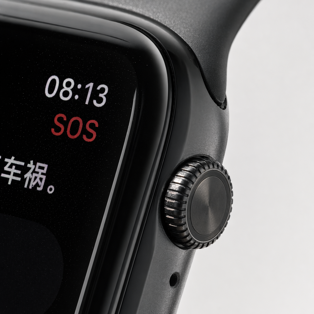 Black smartwatch for men, waterproof, Bluetooth, heart rate monitoring, wrist wear Application Scenario