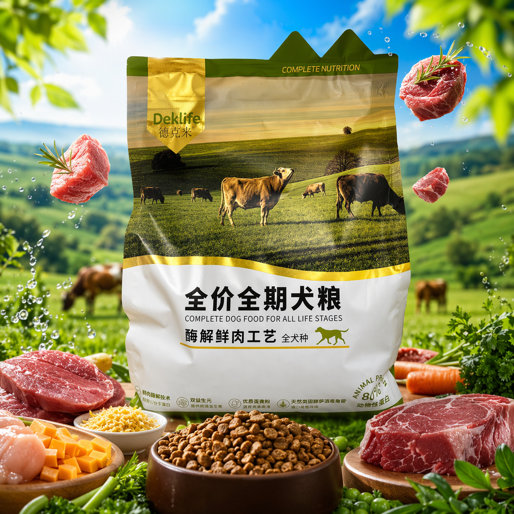 Full-price and full-life fresh meat dog food, dog food, pet feed, cat food, dog food, pet food Specification image