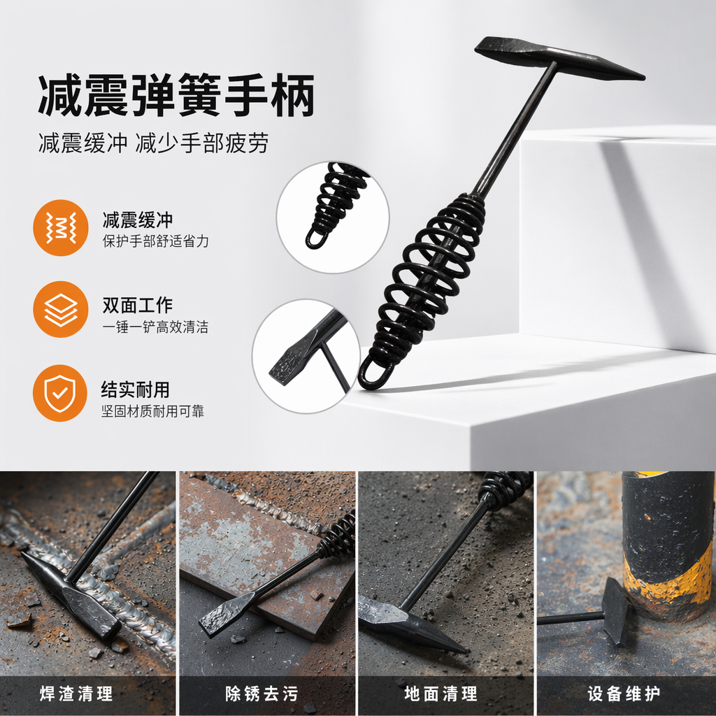 Black spring hammer is a household multi-functional striking tool and a portable hardware repair accessory