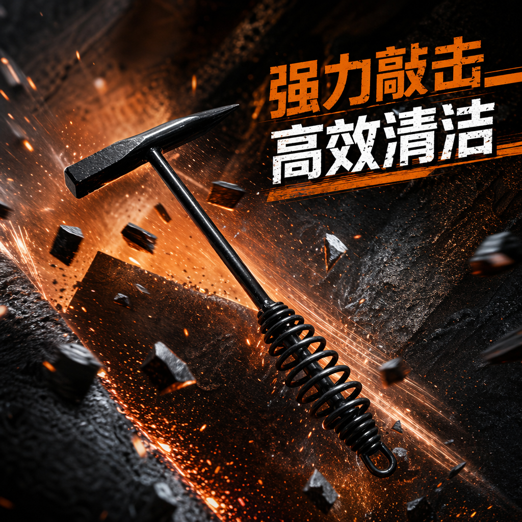 Black spring hammer is a household multi-functional striking tool and a portable hardware repair accessory Specification image