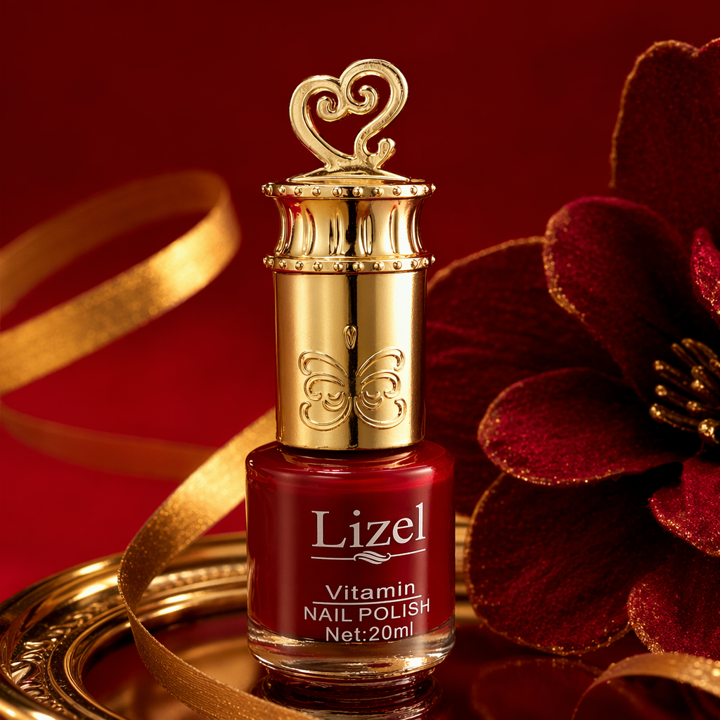 20ml nail polish bottle with golden butterfly-shaped cap. The color can be matched with nail polish at will Specification image