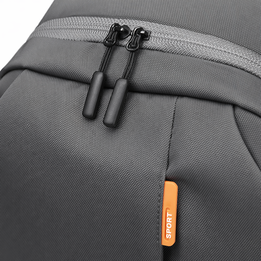 A simple, fashionable and casual grey backpack for both men and women Application Scenario