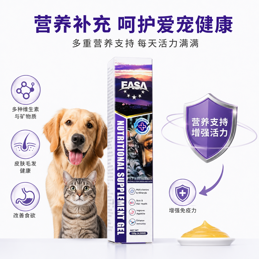 蓝色包装盒营养补充凝胶维生素软糖型