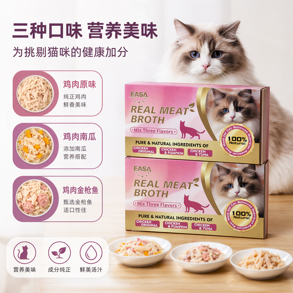 粉色包装猫咪肉泥