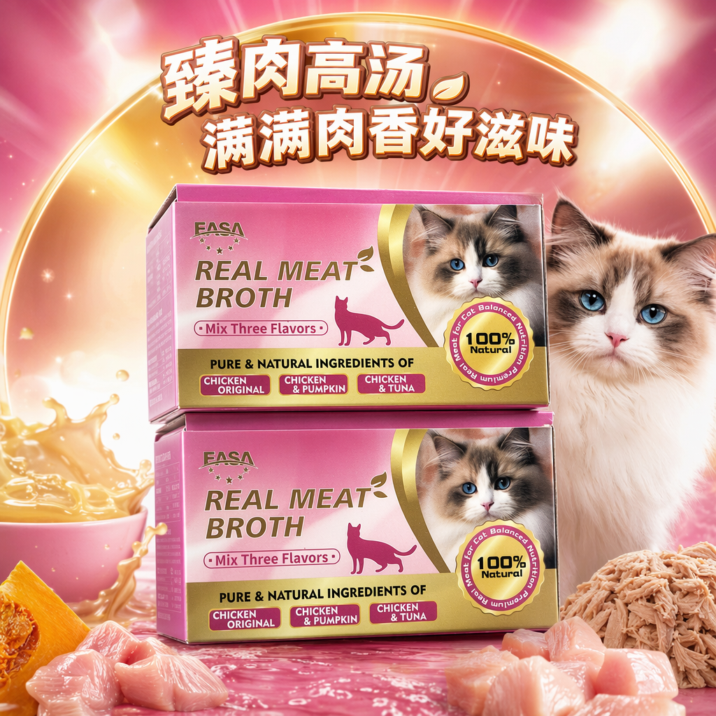 Pink packaged cat meat puree Specification image