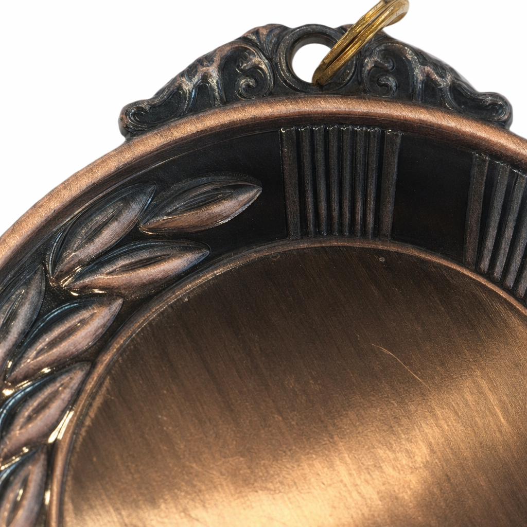 Custom-made commemorative MEDALS with a copper-colored metallic texture can be engraved Application Scenario