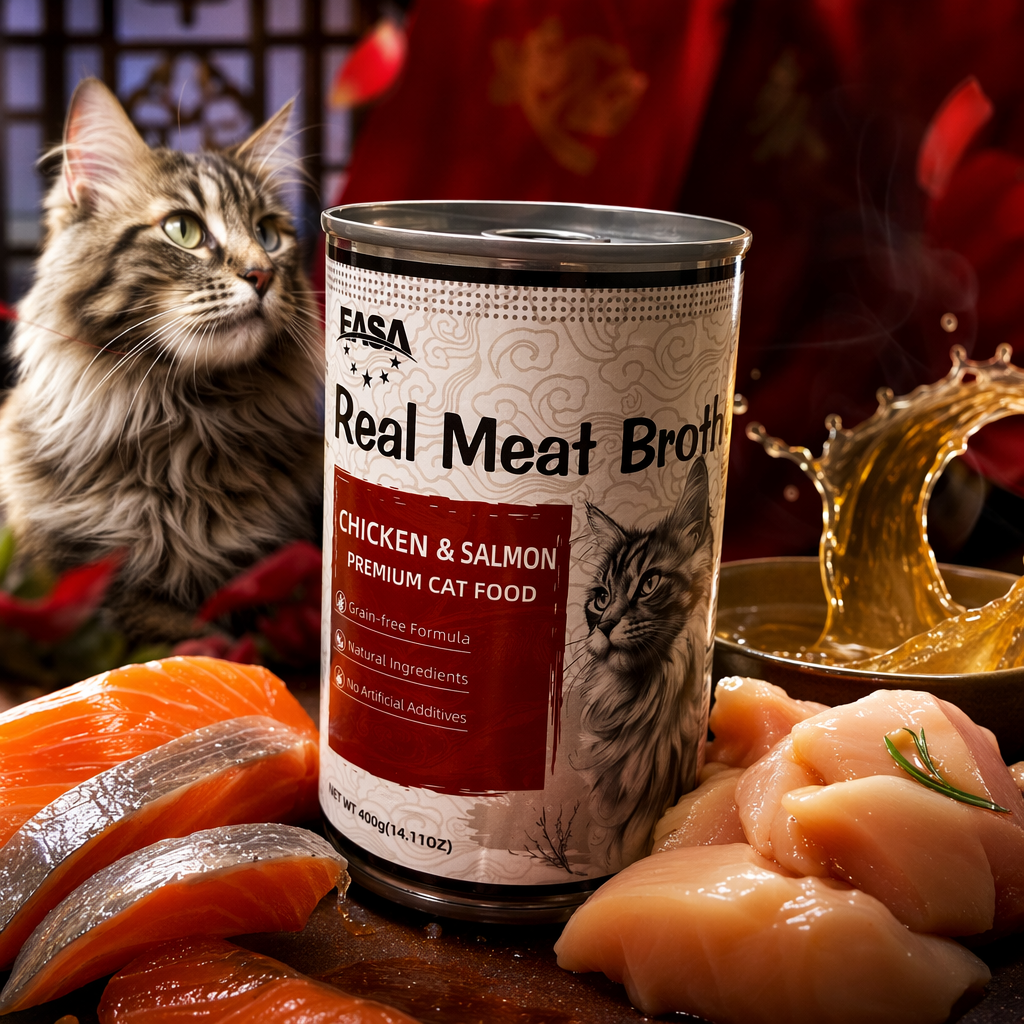 Real Meat Broth Chicken Tuna White Canned Cat Food High-quality canned cat food Specification image