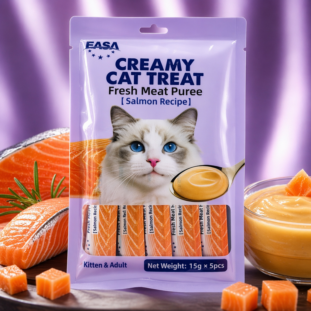Bagged cat snacks and cat strips Specification image