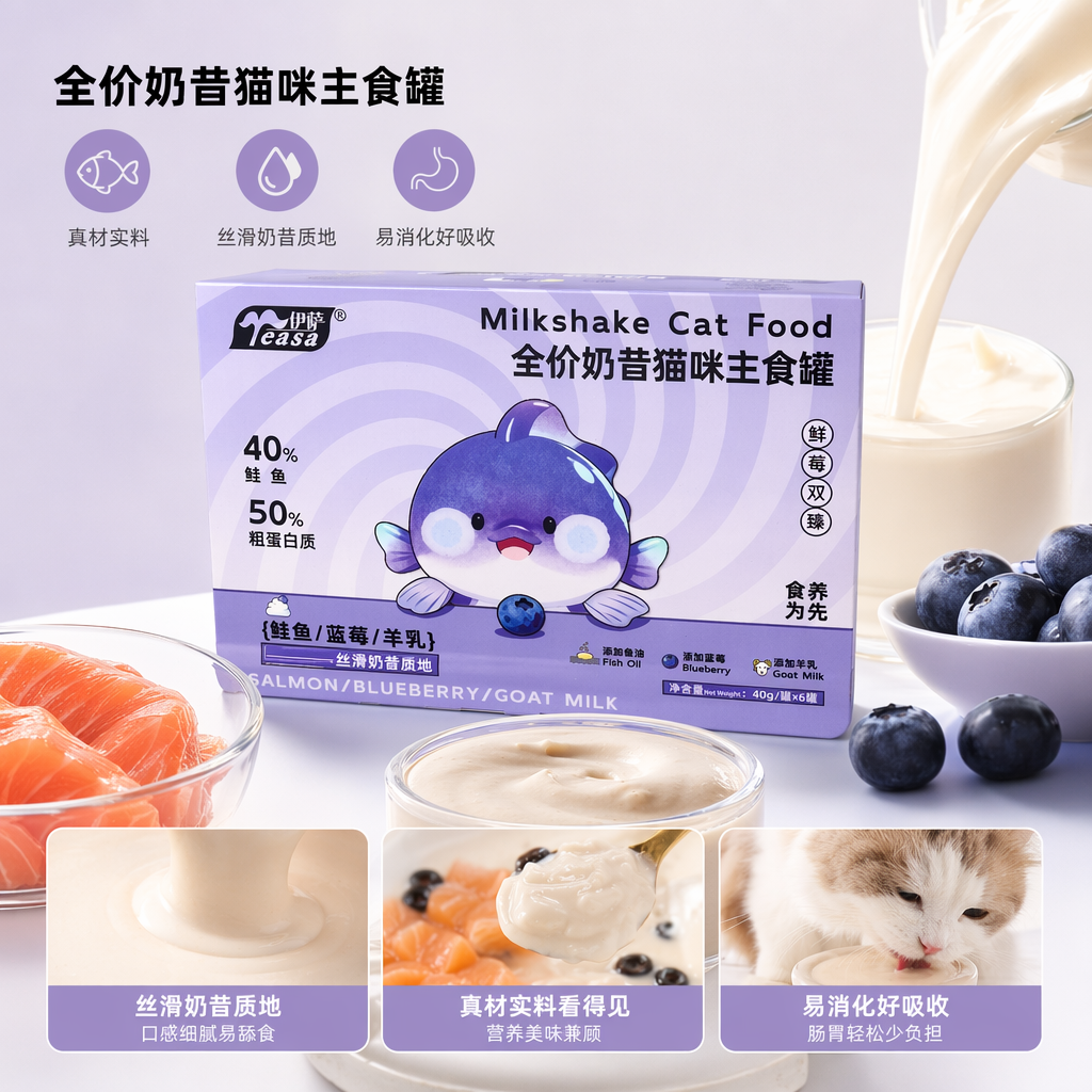 全价奶昔猫咪主食罐