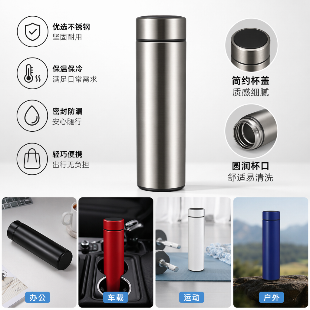 Colorful insulated cups and stainless steel vacuum insulated portable water cups are available in multiple colors