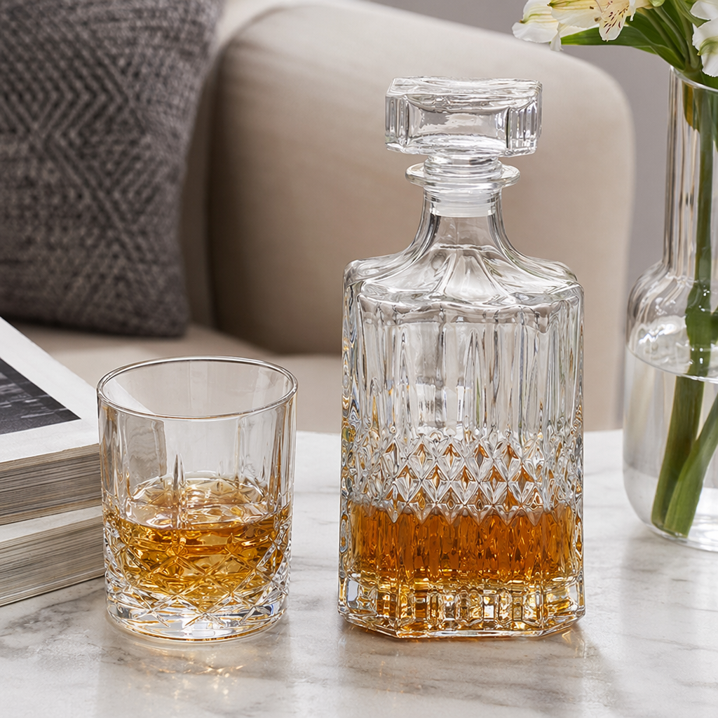 Transparent glass wine pot with wine glass set, high borosilicate heat-resistant explosion-proof household wine dispenser details Picture