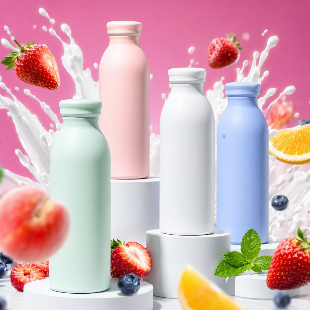 Colorful frosted water bottle, fashionable, portable and large-capacity sports water bottle Specification image