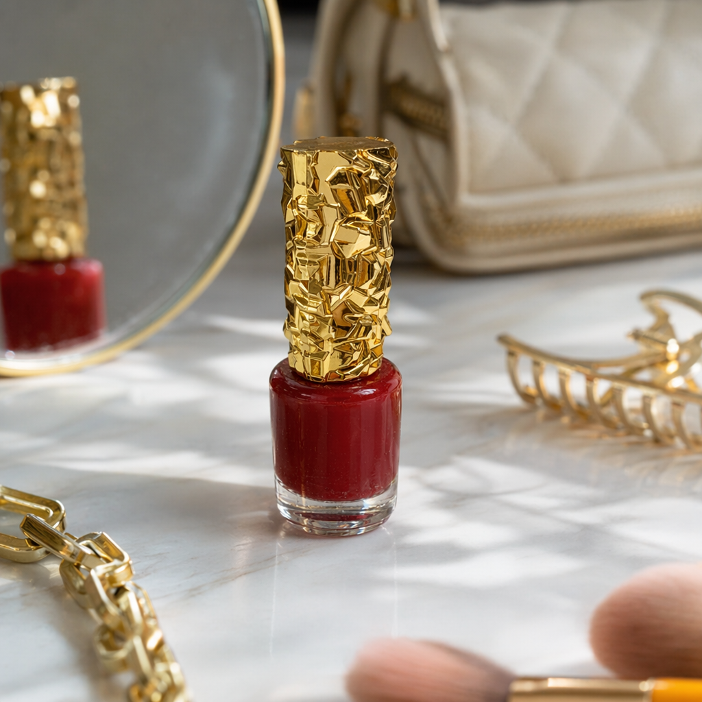 20ml nail polish with a golden broken cap can be freely matched with nail polish details Picture