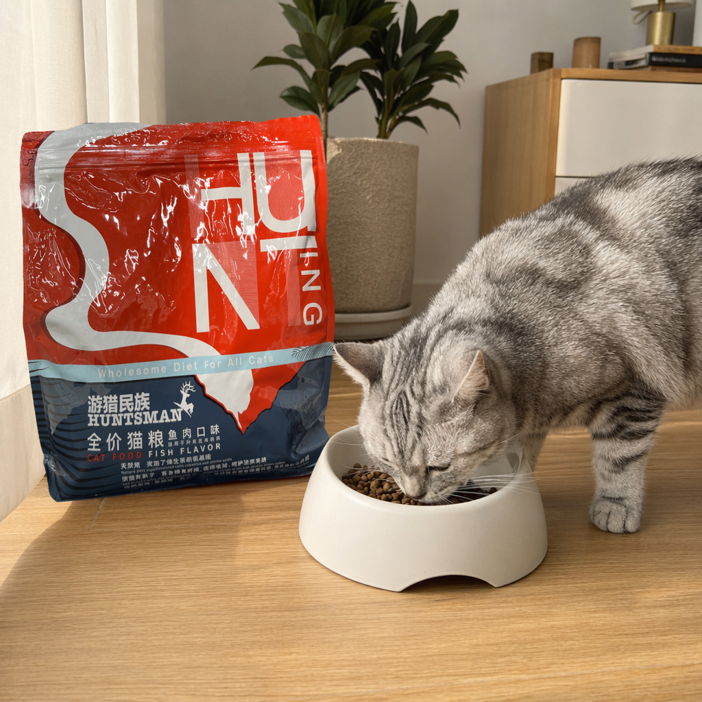 Red packaged bag cat food is a complete and nutritious dry food for adult cats and kittens details Picture