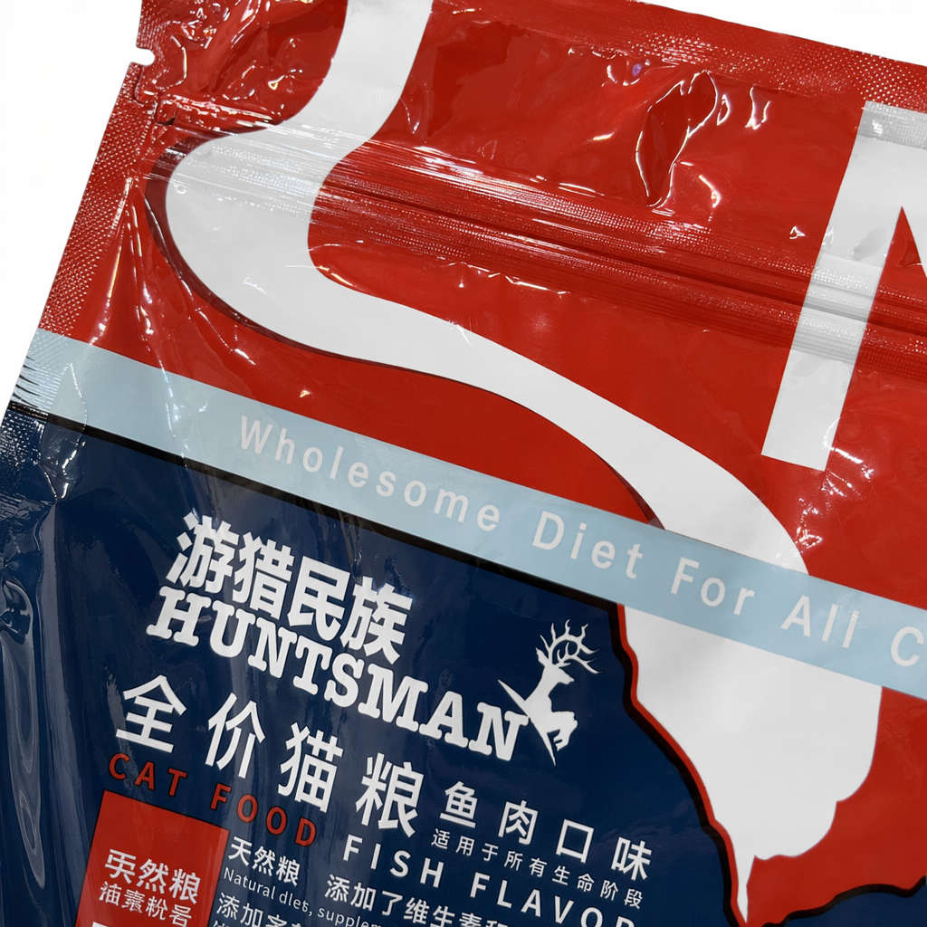 Red packaged bag cat food is a complete and nutritious dry food for adult cats and kittens Application Scenario