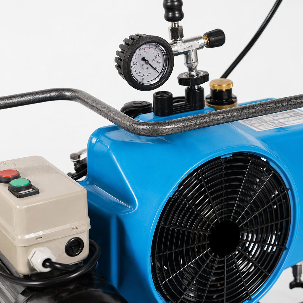 Blue air compressor household silent small oil-free 220V 3L air storage tank Application Scenario