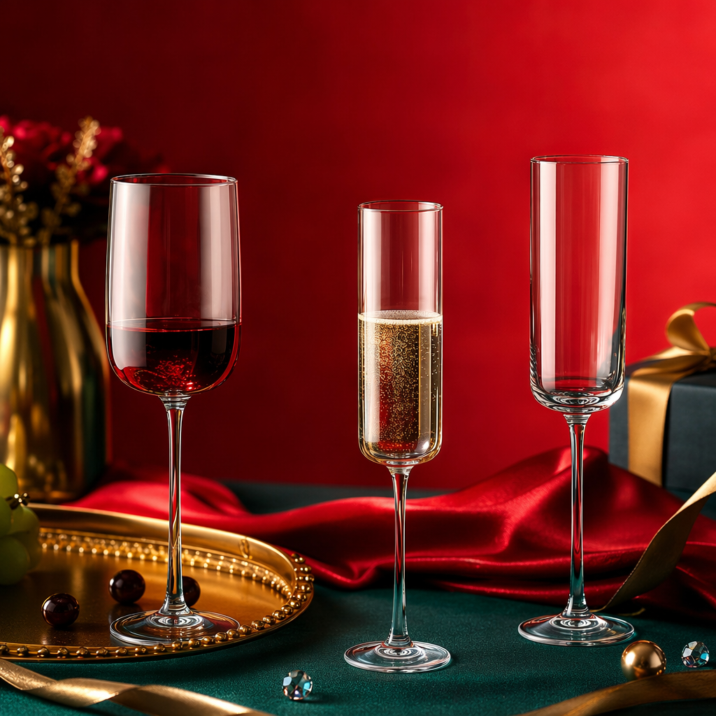 Transparent goblets, glass wine glasses, home banquet red wine glasses, water cups 12oz Specification image