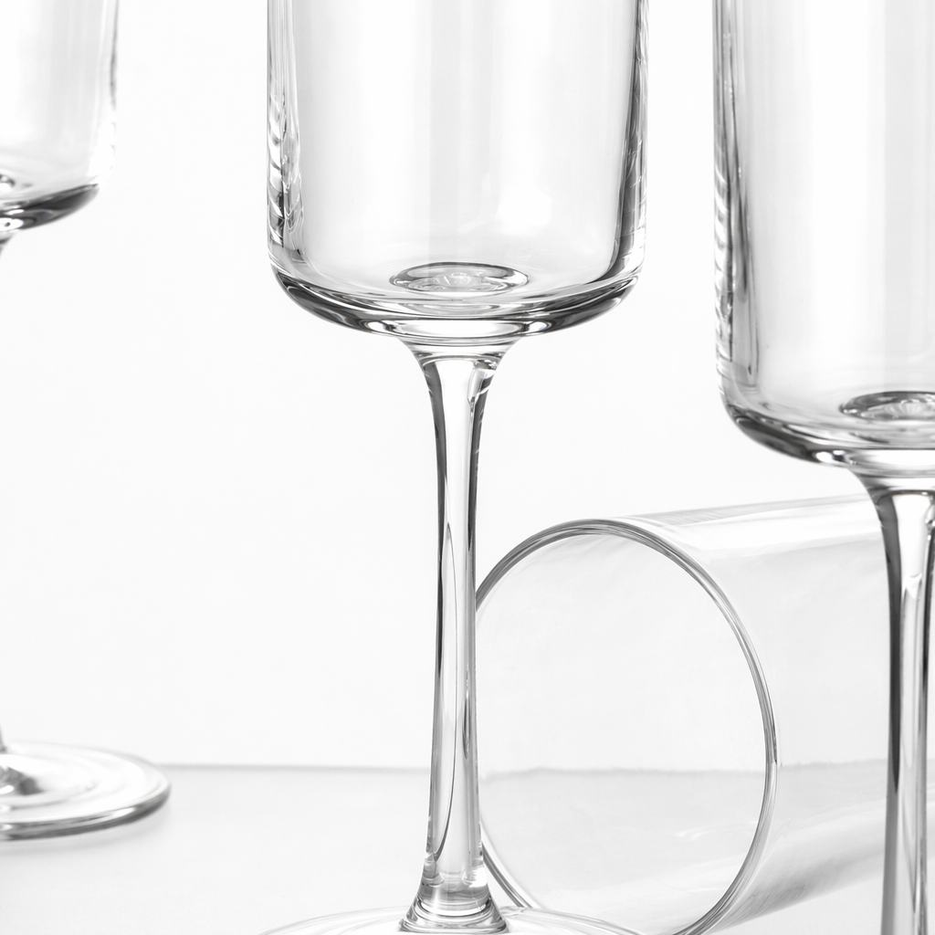 Transparent goblets, glass wine glasses, home banquet red wine glasses, water cups 12oz Application Scenario