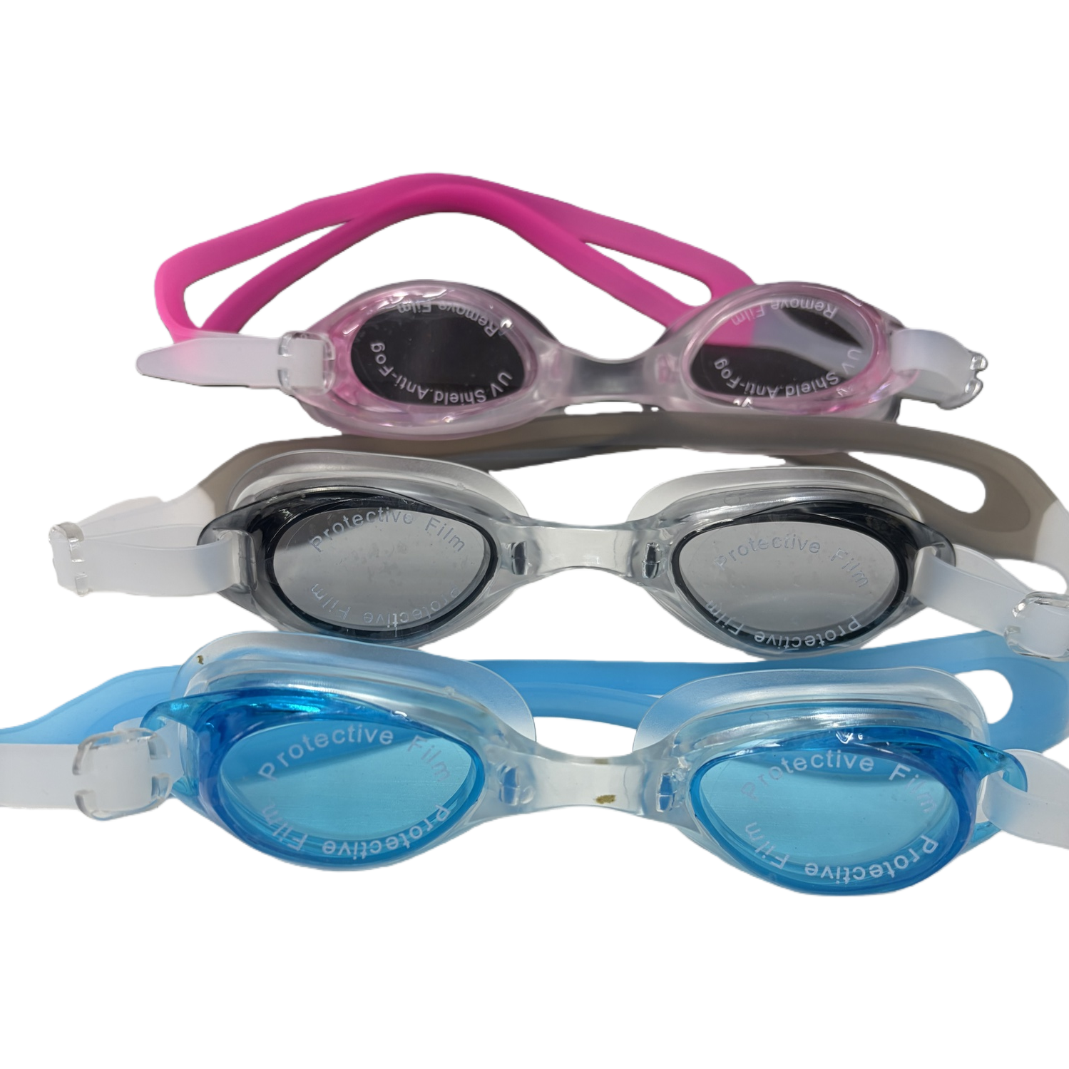 Color swimming goggles, anti-fog high-definition silicone swimming goggles, unisex swimming goggles Item Picture