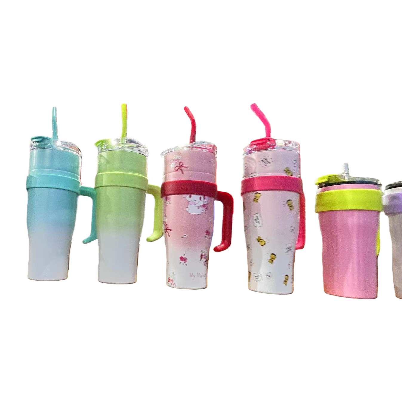 Color insulated cup, 304 stainless steel vacuum layer, 500ml large capacity, portable for outdoor use Item Picture