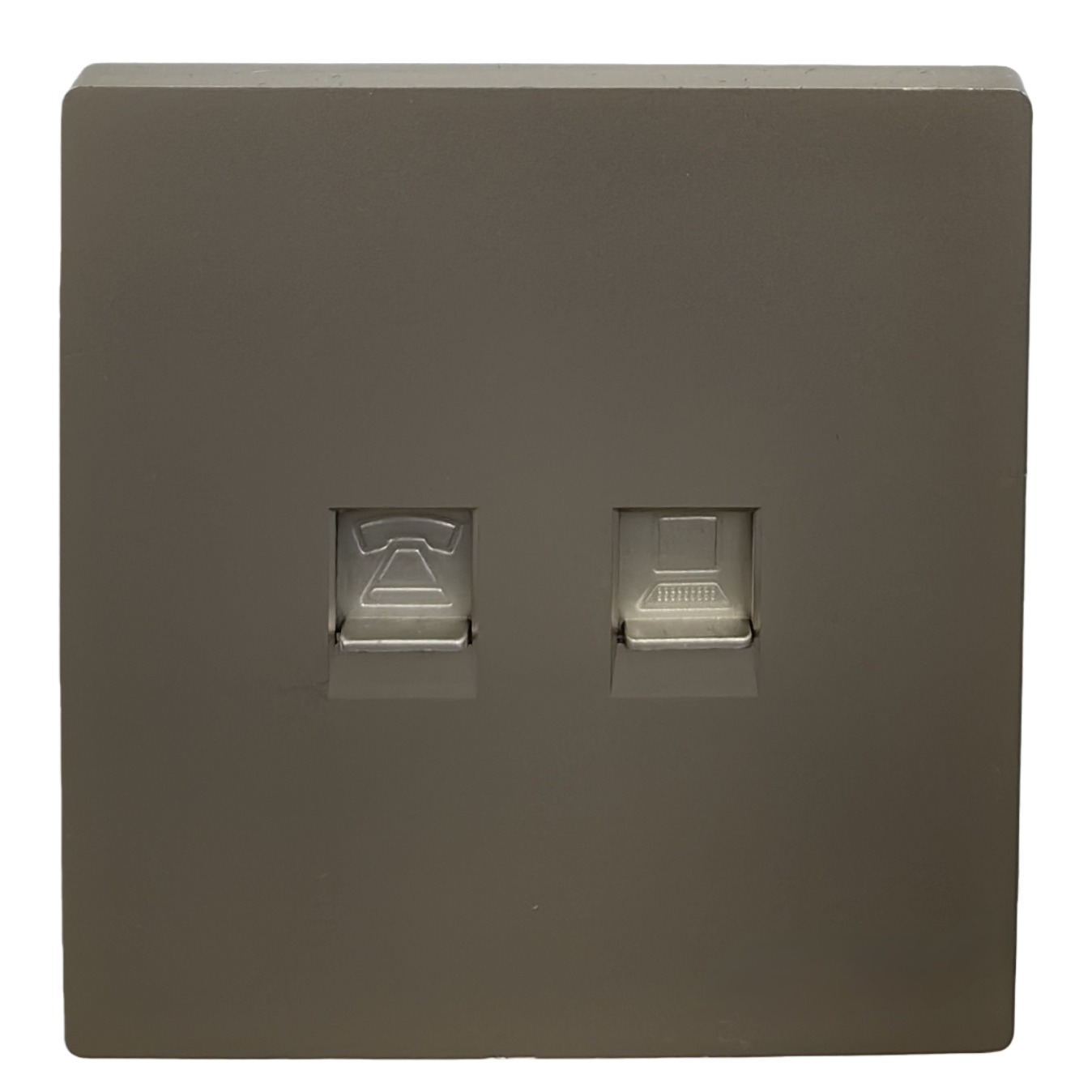 T2 Golden dual-port network phone socket, wall socket Item Picture