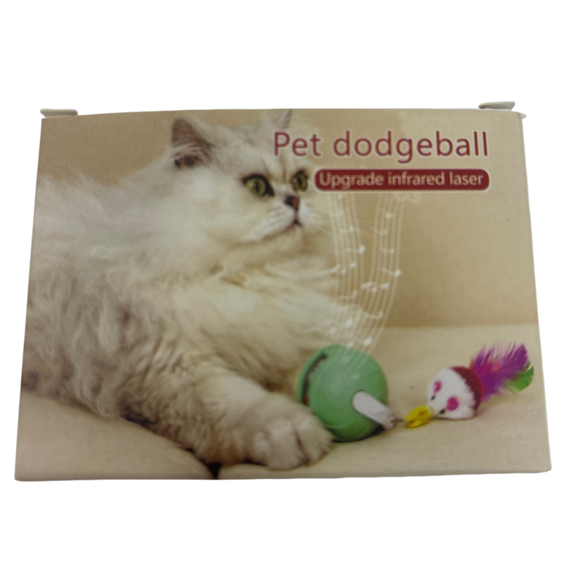 Cat and dog pet dodgeball toy box interactive educational laser ball Item Picture