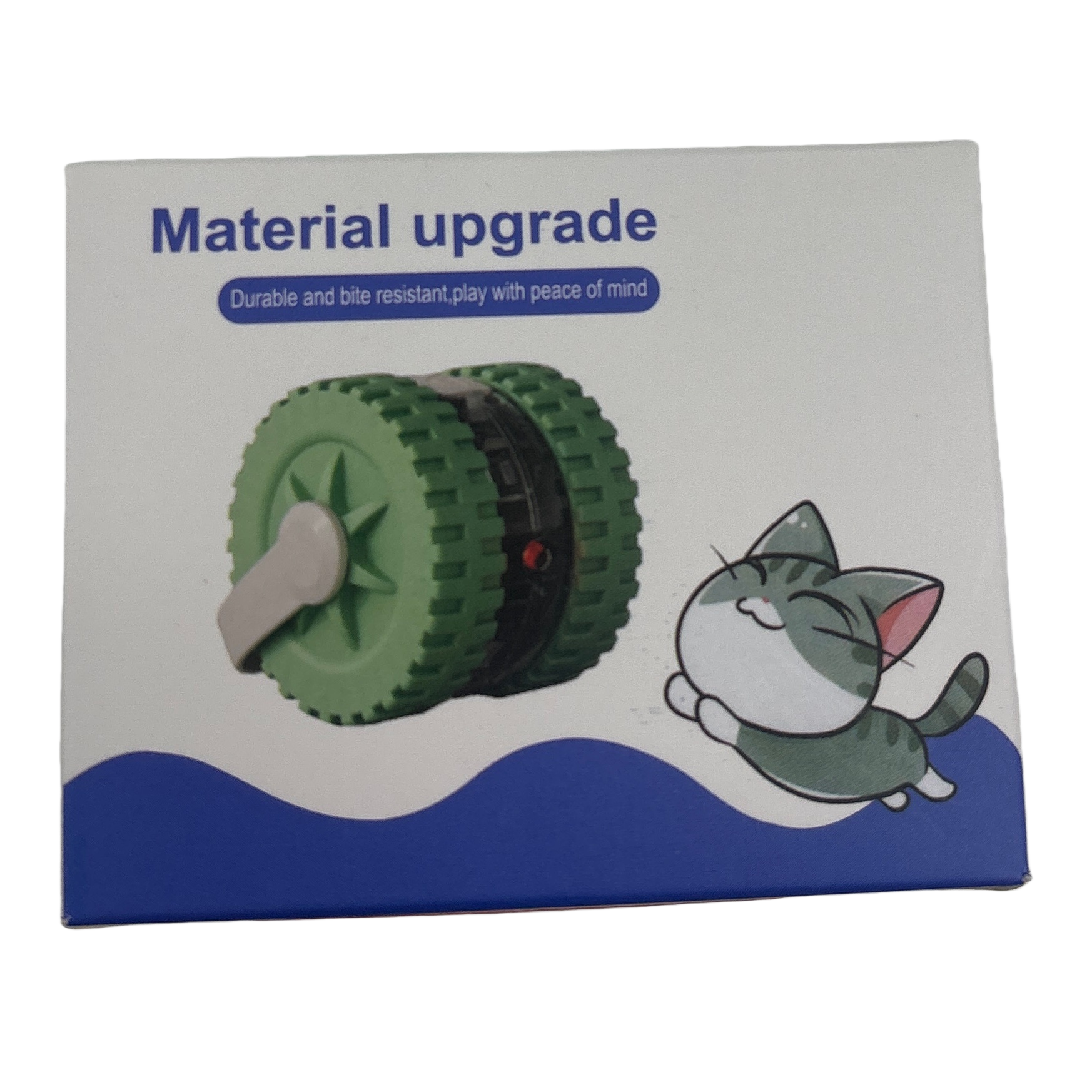 Green cat toy roller cartoon cat pet interactive toy Item Picture