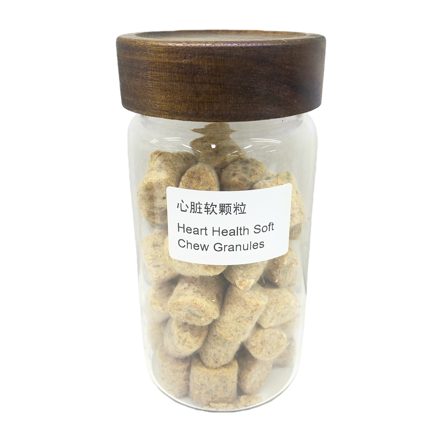 Transparent glass can for heart soft particles, food-grade sealed for preservation and portability Item Picture