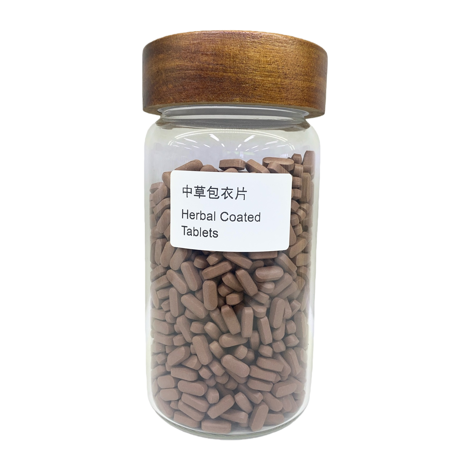 A piece of straw coat in a transparent glass jar Item Picture