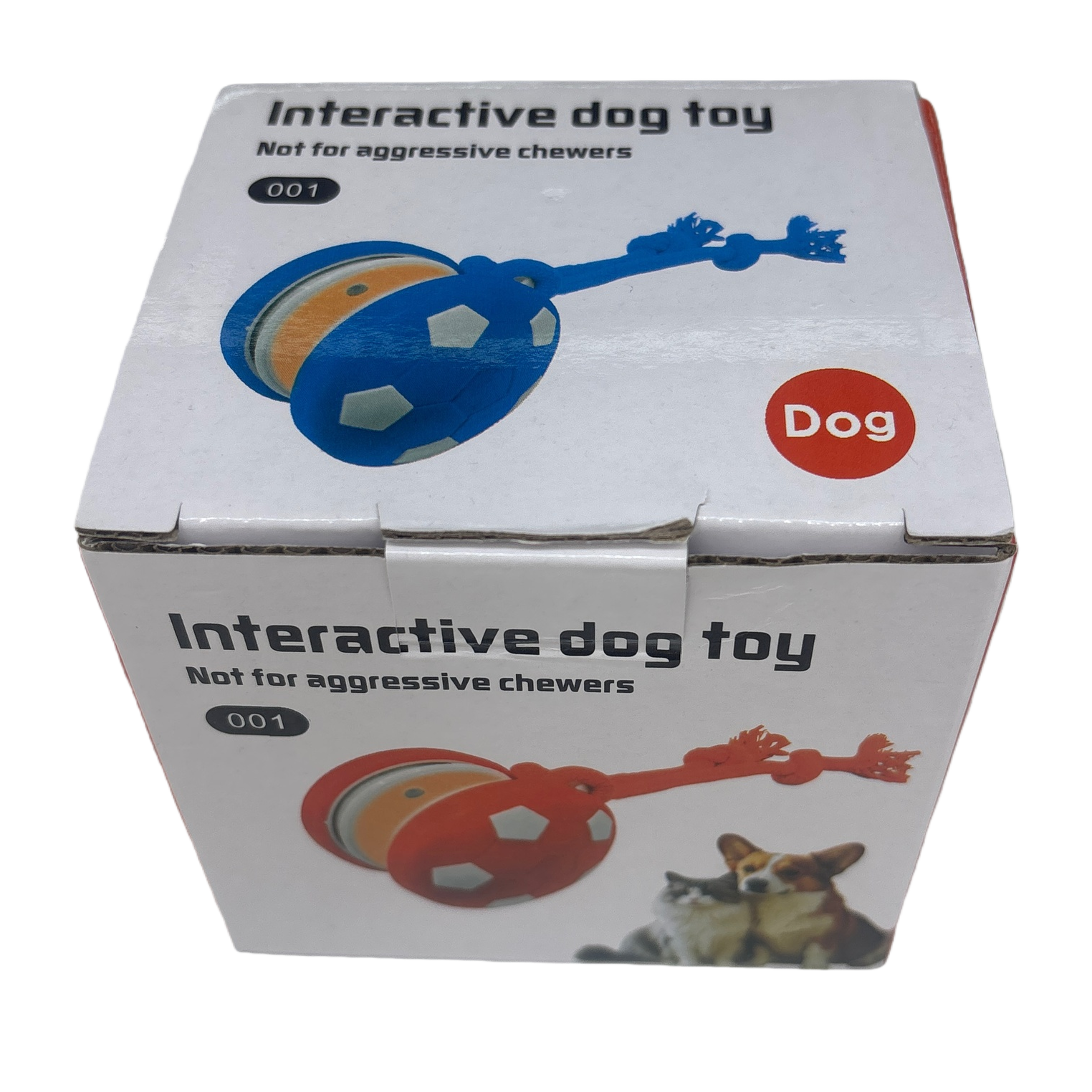 White paper box packaging interactive dog toys, pet educational and entertaining toys Item Picture