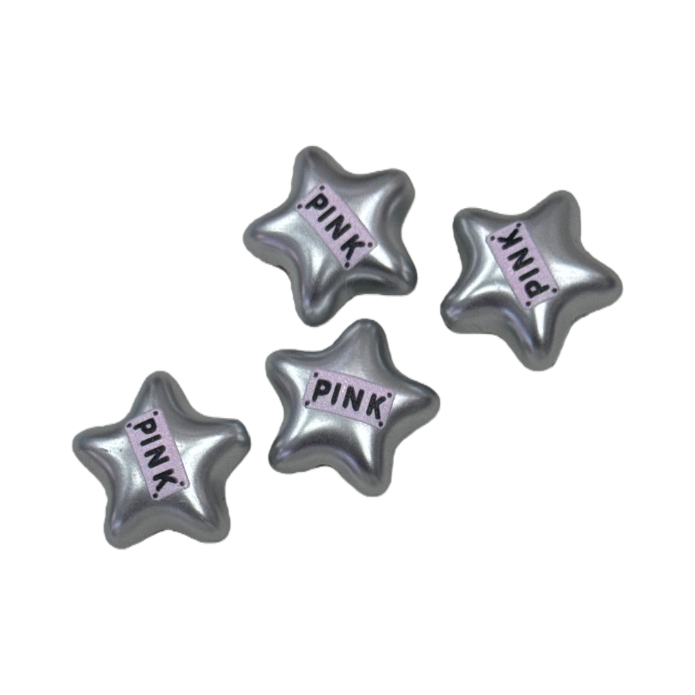 Silver star-shaped magnetic stickers strongly adhere to home and office decoration Item Picture