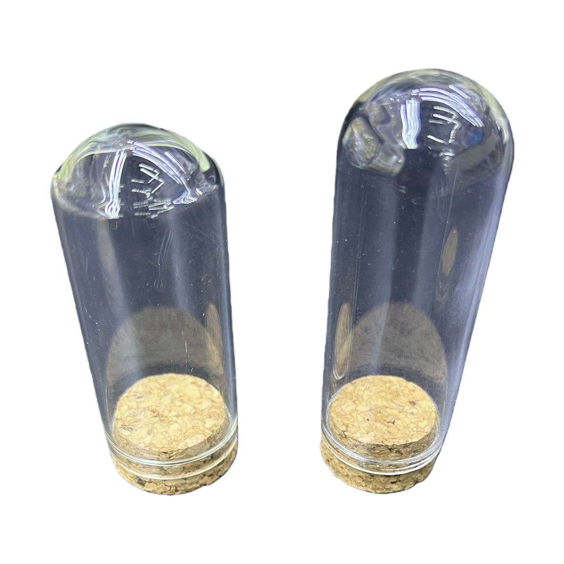透明玻璃试管 实验室用耐热硼硅酸盐材质 10ml 20ml 50ml白底实物图