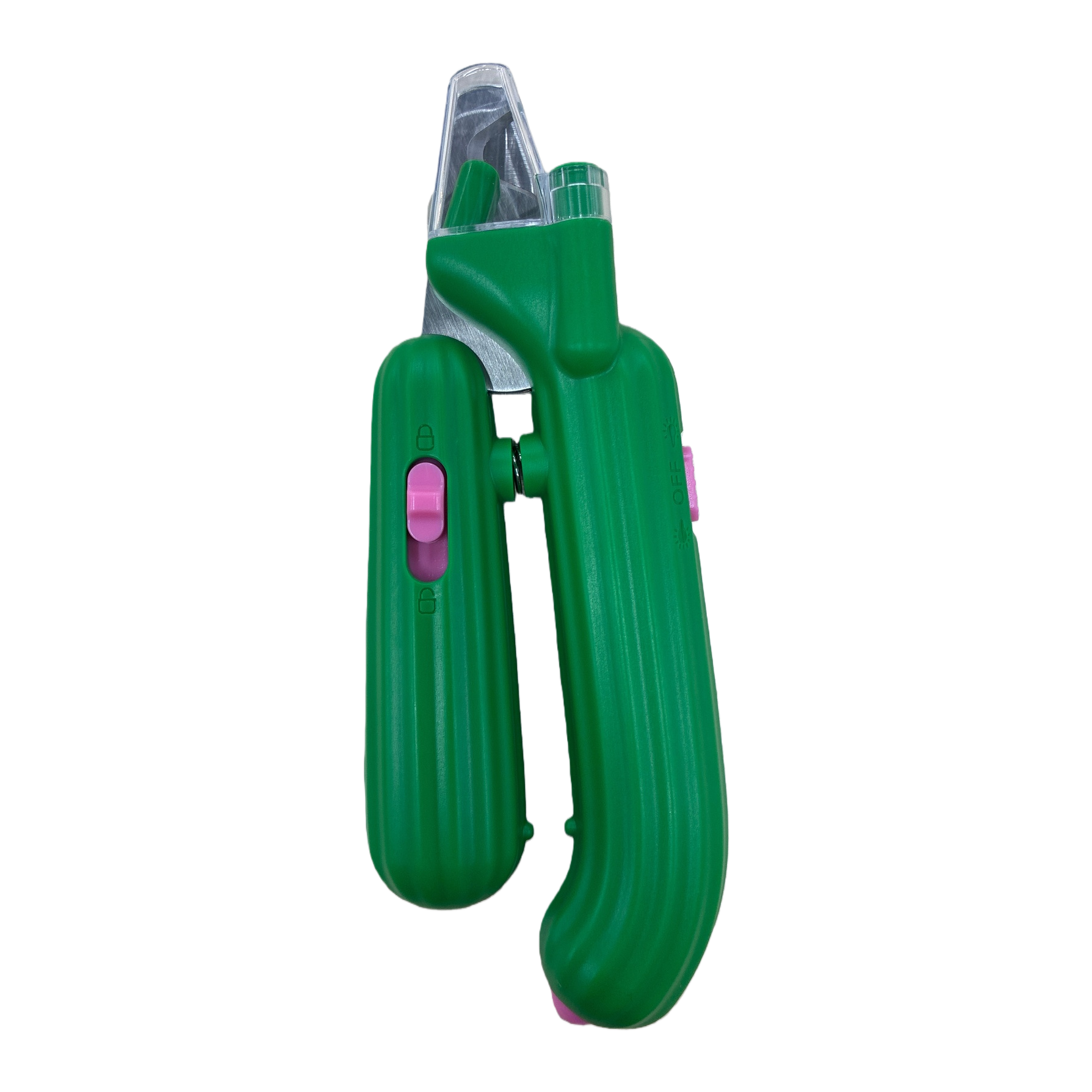 Green pet nail clippers are specially designed for pets. They are portable, safe and won't hurt your claws Item Picture