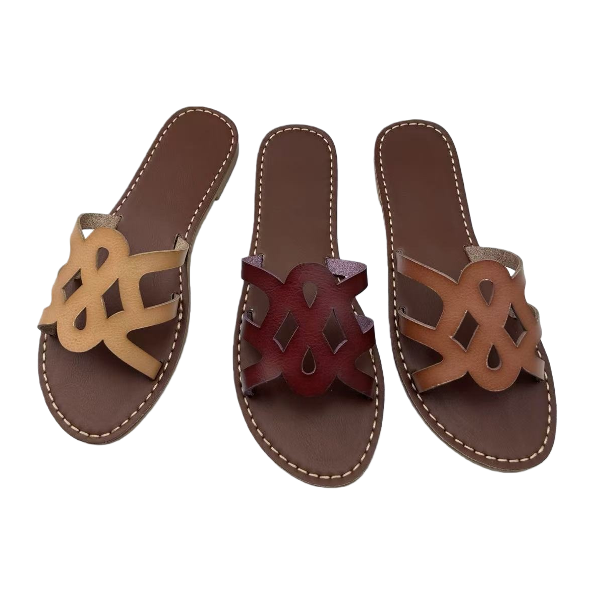 The women's cool flip-flops with a Middle Eastern style are comfortable and breathable Item Picture