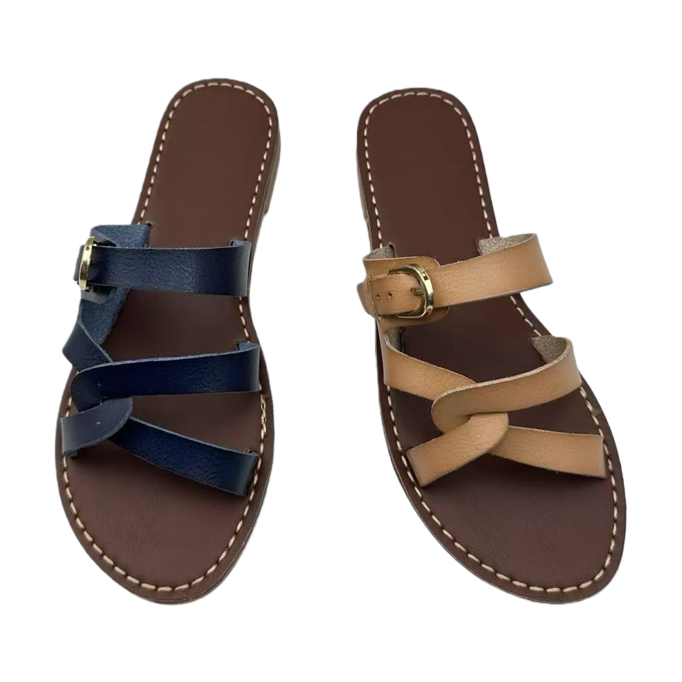 Brown sandals are breathable and anti-slip flat casual shoes for women in summer Item Picture