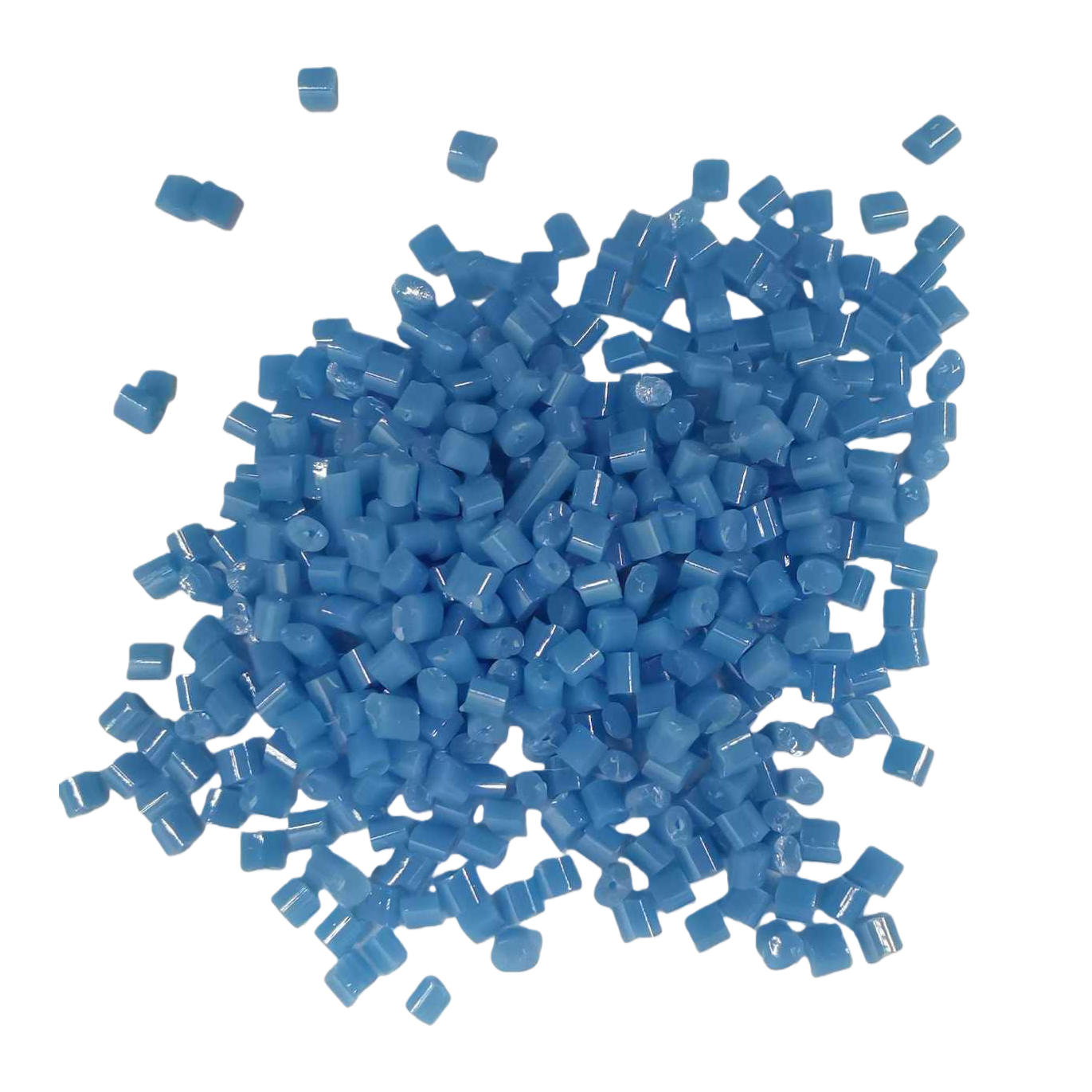 Blue plastic particles, industrial-grade PP polypropylene raw materials, 2-3mm particle size, customizable color Item Picture