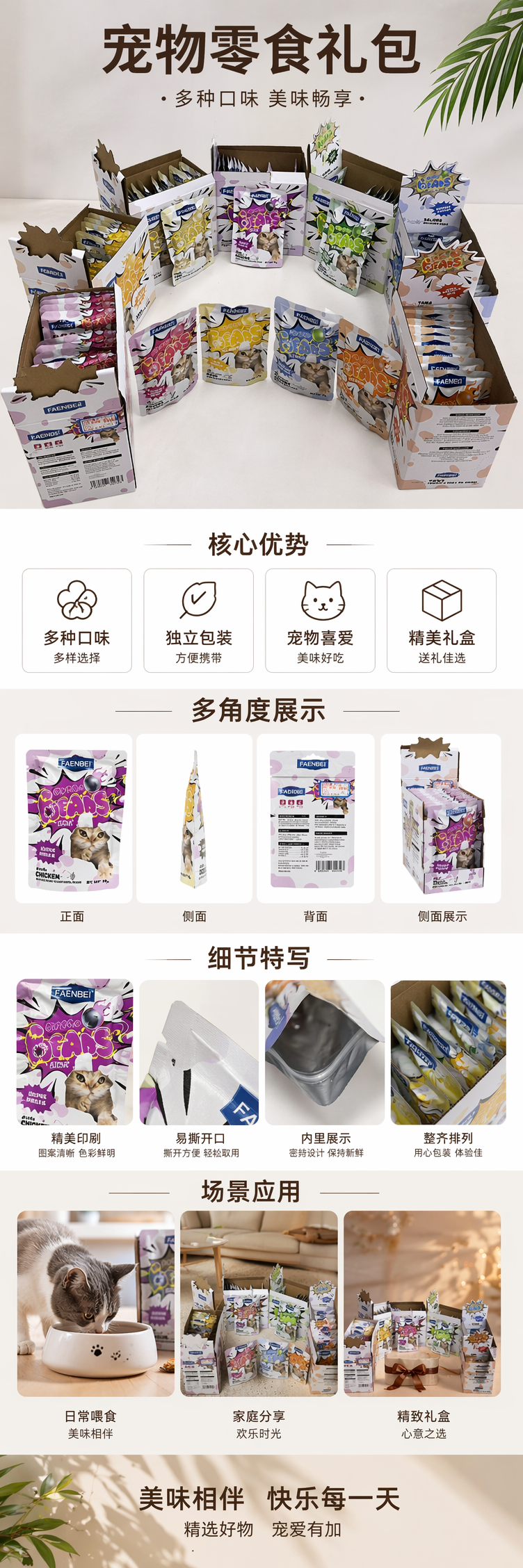 彩色猫零食爆珠汤包 pic 1